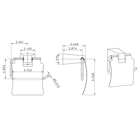 American Imaginations 24.21" W, Bathroom Accessory Set AI-13330